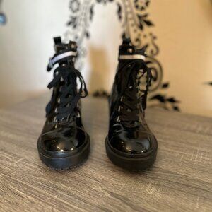 Jellypop Black Combat Boots — Size 9 — Good Condition